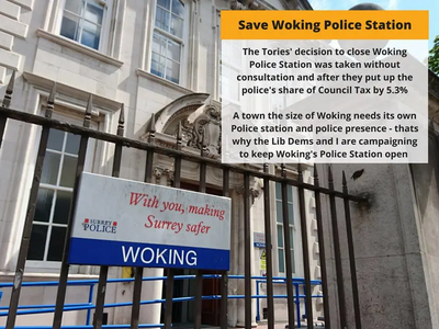 Image courtesy of Woking Lib Dems Save our police station