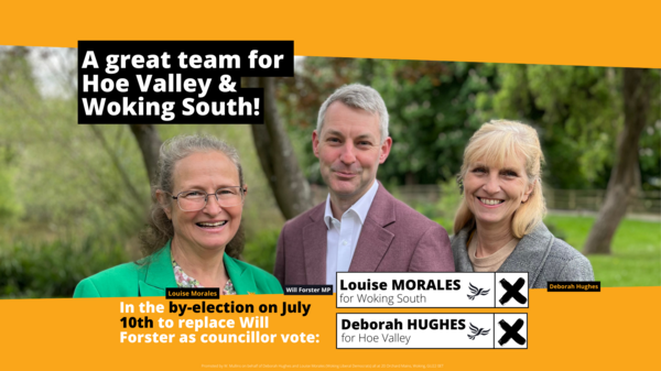 Will Forster with Louise Morales and Deborah Hughes - a great team!