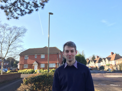 Image courtesy of Woking Lib Dems Cllr Will Forster + Street light