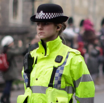 Image courtesy of Ollie Harding Police officer